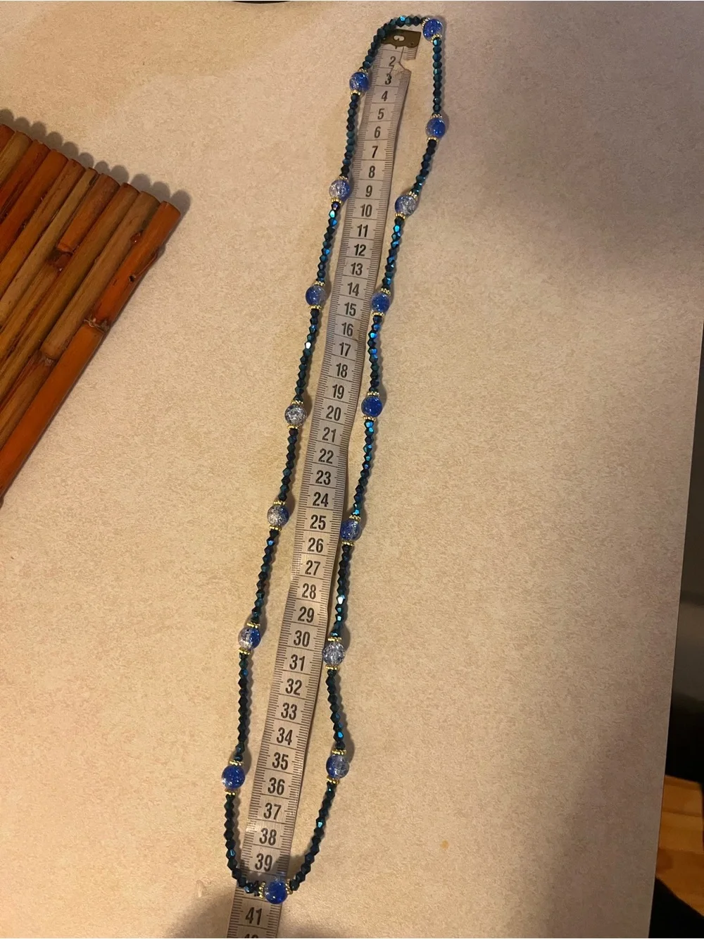 Handmade Beaded Waist Chain – Adjustable blue   Boho Belly Jewelry